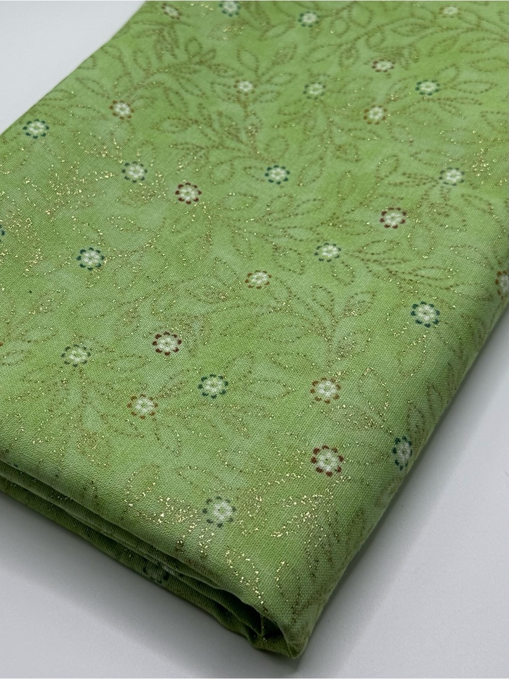Keepsake Calico Gold Gilded Fabric by Joann